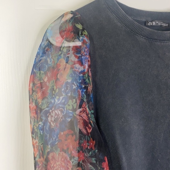 Zara- Contrasting Organza Dress Size Small - Picture 7 of 10